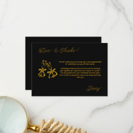 Stövlar & Bubbly Bröllopsfest Tack Kort