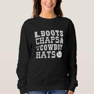 Stövlar Chaps Och Cowboyhattar T Shirt
