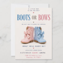 Stövlar eller bågar Könsbestämning QR-kod Rosa ell