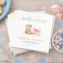 Stövlar eller båge Western tema Könsbestämningsfes