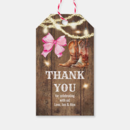 Stövlar eller pilar Könsbestämningsfest presenteti Presentetikett