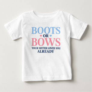 Stövlar eller slöjor Kön Din syster älskar dig T Shirt