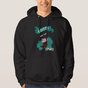 Stövlar med Sporrar Bonde Hip Hop Cowgirl Stövlar Hoodie