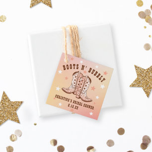 Stövlar N' Bubbly Cowboy Stövlar Vacker Bröllopsdu Gåvor Etiketter