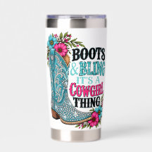 Stövlar och glitter - Det är en cowgirl-grej