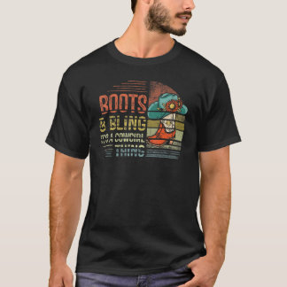 Stövlar Och Glitter Det Är En Cowgirl-grej Rodeoha T Shirt