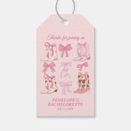 Stövlar och slingor Rosa girlaktig svensexa  Presentetikett