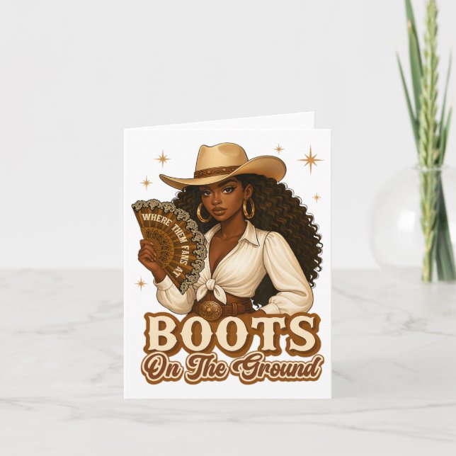 Stövlar På Mark Juneteenth Cowgirl Var De Är  Kort (Framsida)