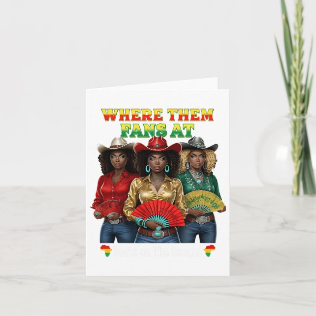 Stövlar På Mark Juneteenth Cowgirl Var De Är Kort (Framsida)