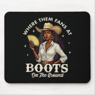 Stövlar På Marken Juneteenth Cowgirl Var De Är Musmatta