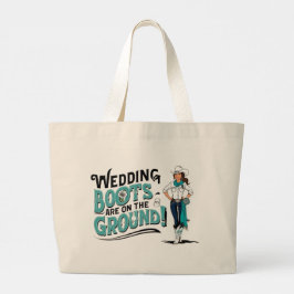 Stövlar på marken Totebag Jumbo Tygkasse