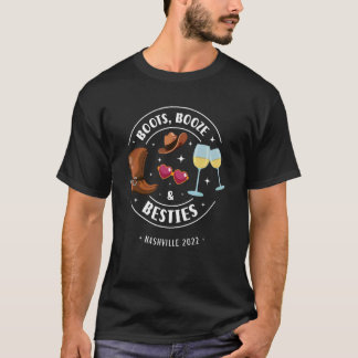 Stövlar Sprit Och Tjejgäng Nashville Möhippa  T Shirt
