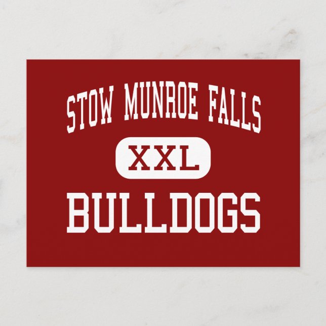Stow Munroe Falls - Bulldog - High - Stow Ohio Vykort (Framsida)