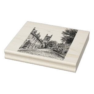 Stow-on-the-Wold Village Sketch, Cotswests England Stämpel