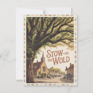 Stow på Wold vintage Vykort
