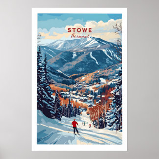Stowe Mountain Range Affisch 1