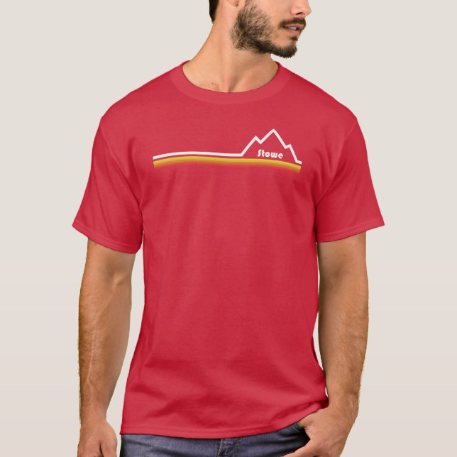 Stowe Mountain Resort T Shirt (Framsida)