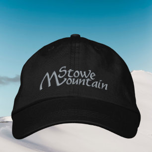 Stowe Mountain Vermont Embroized Hat Broderad Keps