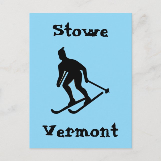 Stowe, Vermont (Best Öster Kusten Skiing) Helg Vykort (Framsida)
