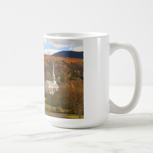 Stowe Vermont i höst Kaffemugg (Höger)
