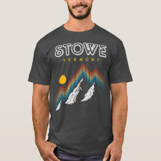 Stowe Vermont Ski Resort 1980s Retro T Shirt