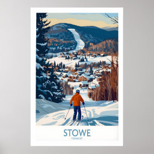 Stowe Vermont skidby Art 1 Poster