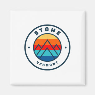 Stowe Vermont Skiing Snowboarding Ski Family Resa Magnet