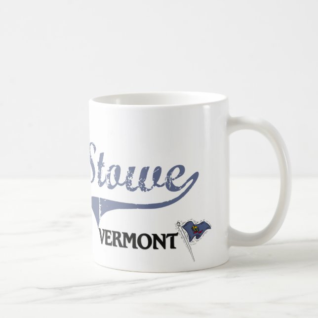 Stowe Vermont stadsklassiker Kaffemugg (Höger)