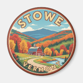 Stowe Vermont Travel Magnet