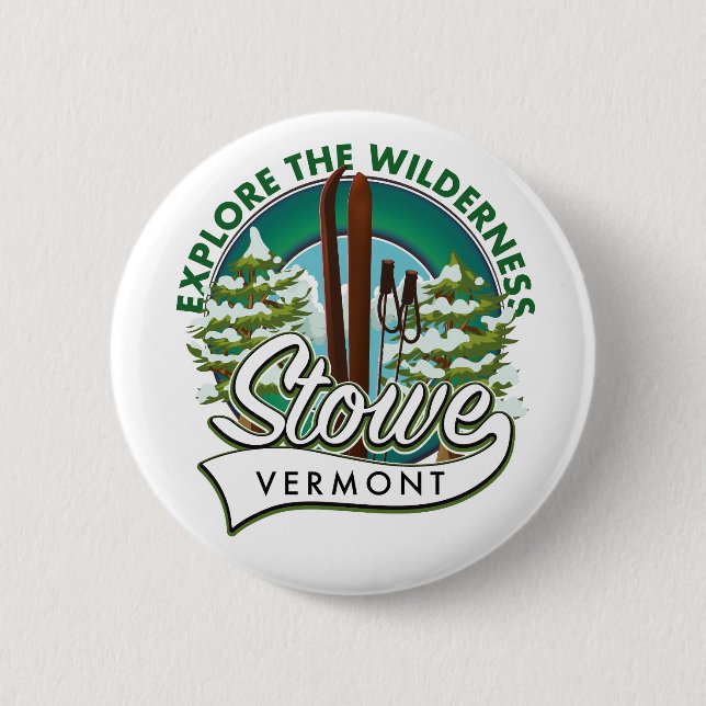 Stowe Vermont, Utforska Wilderness skidposter. Knapp (Framsida)