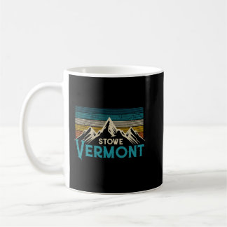 Stowe Vermont Vintage Mountains Souvenir Gift Drpu Kaffemugg