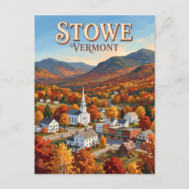 Stowe Vermont Vykort (Framsida)