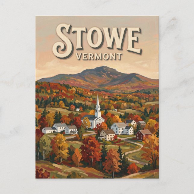 Stowe Vermont Vykort (Framsida)