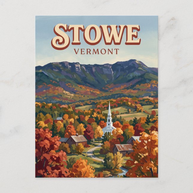 Stowe Vermont Vykort (Framsida)