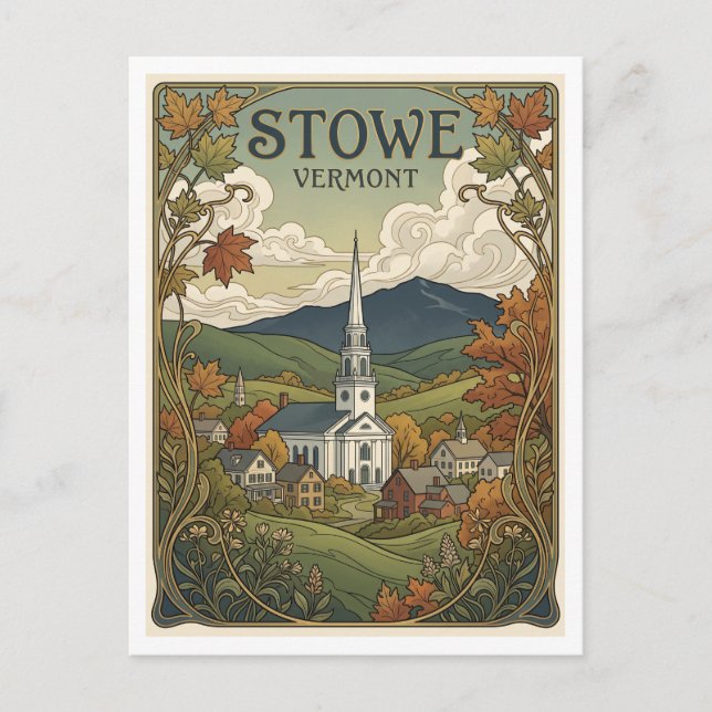 Stowe Vermont Vykort (Framsida)