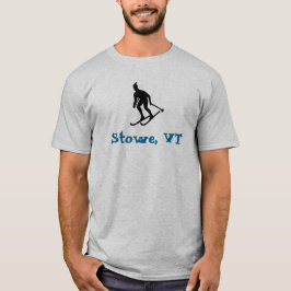 Stowe, VT (Lamoille County, Vermont) skidstad T Shirt