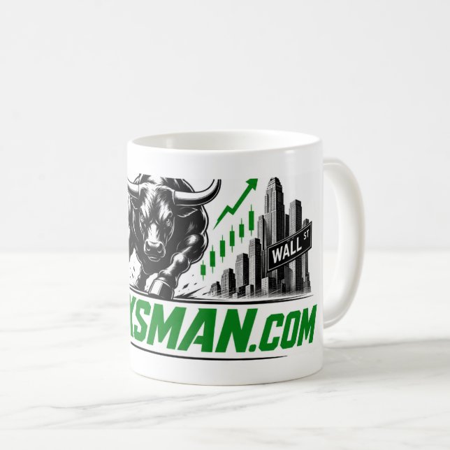 Stoxsman.com Investeringar Kaffemugg (Framsida höger)
