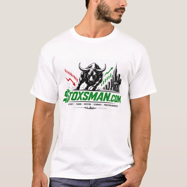Stoxsman.com investeringswebbplats t shirt (Framsida)