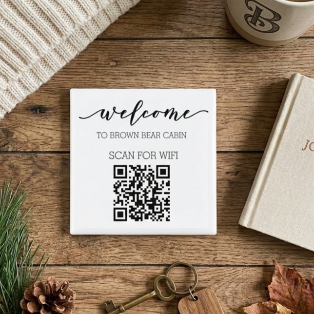STR Guide QR-kod Information om WIFI-uthyrning Magnet (Skapare uppladdad)