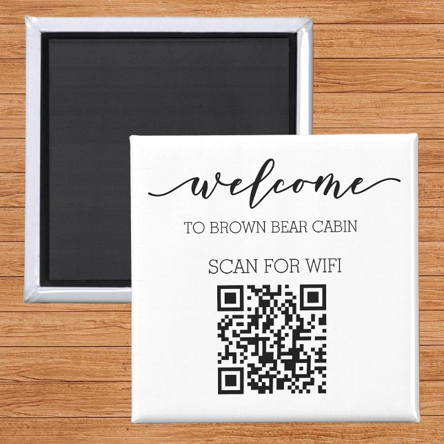 STR Guide QR-kod Information om WIFI-uthyrning Magnet (Skapare uppladdad)