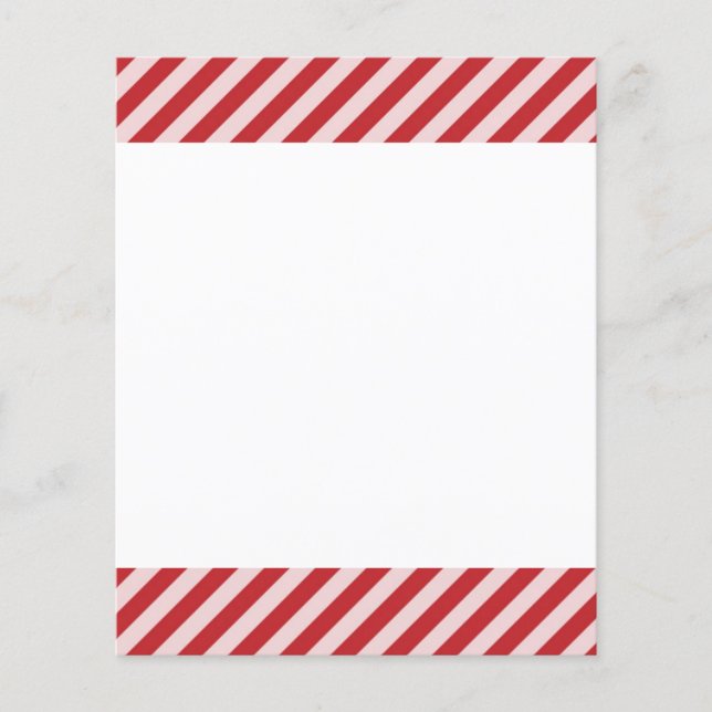 [STR-RD-1] Röd och vit candy cane stripe (Framsida)