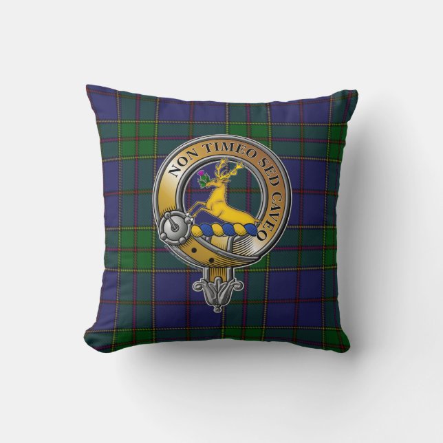 Strachan Tartan & Badge Kudde (Framsida)