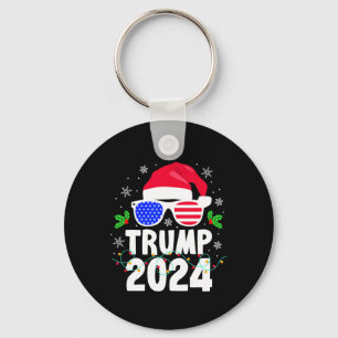 Sträck 2024 Santa Usa Gör jul Underbar igen Fu Nyckelring