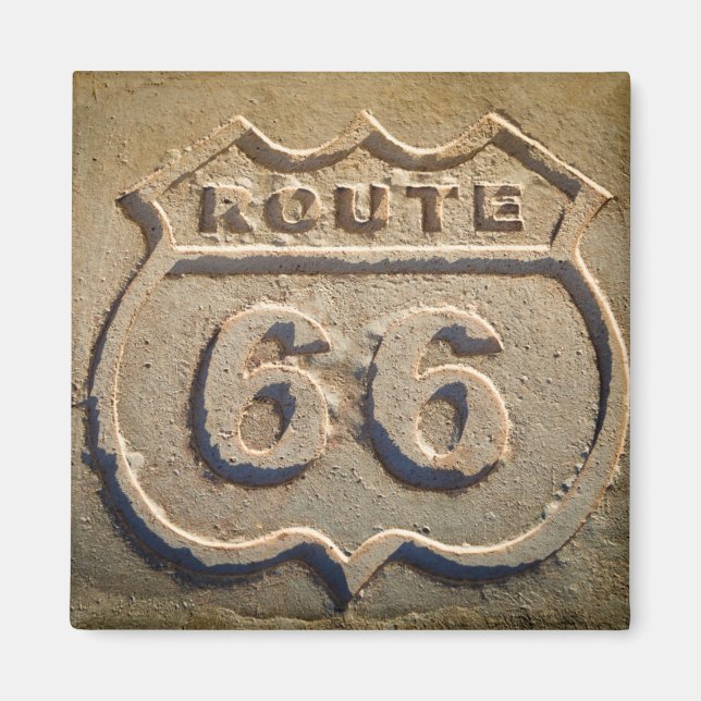 Sträck 66 historiska tecken, Arizona Magnet (Framsidan)