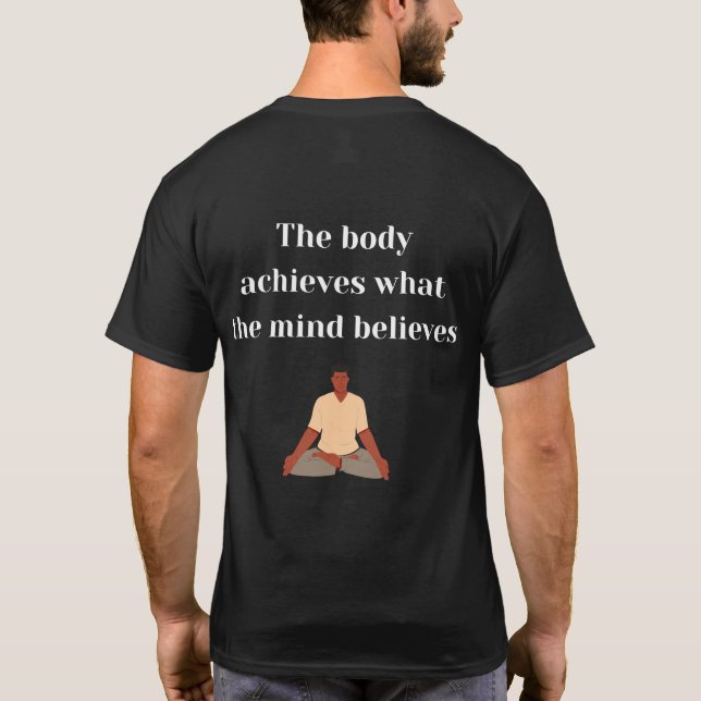 Sträck, Breathe, upprepa BLACK T Shirt (Baksida)