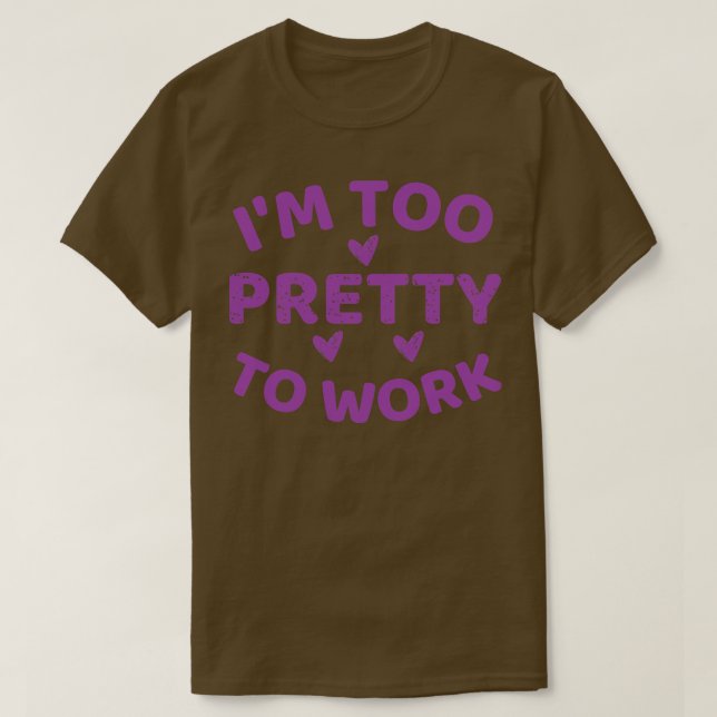 Sträck för söt att arbeta med t shirt (Design framsida)