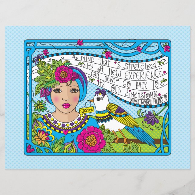 Sträck ut din mind_Flat Papper Lakan 11" x 8,5" (Framsida)