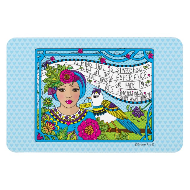 Sträck ut din mind_Flexible Magnet 6"x4" (Horisontell)