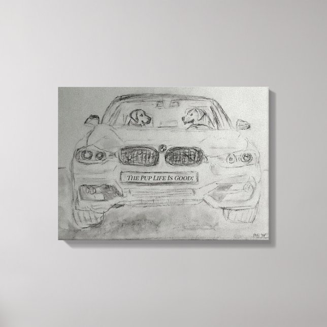 Sträckad Canvaas-utskrift Canvastryck (Framsida)