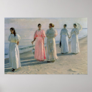 Sträckan vid stranden poster